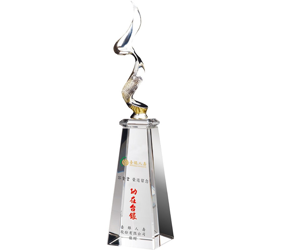 WS-46037金屬黑水晶獎盃